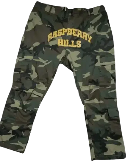 Raspberry hills camo cargos Pants