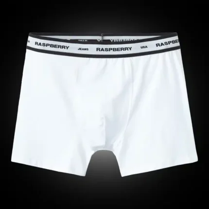 RASPBERRY HILLS WHITE BOXER BRIEFS