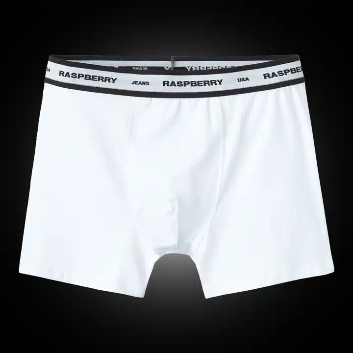 RASPBERRY HILLS WHITE BOXER BRIEFS RASPBERRY HILLS WHITE BOXER BRIEFS