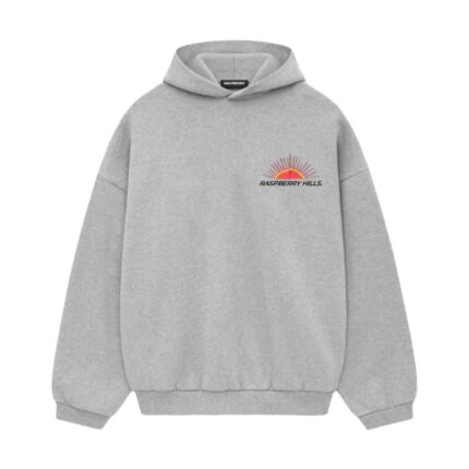 Raspberry Hills silver grey hoodie