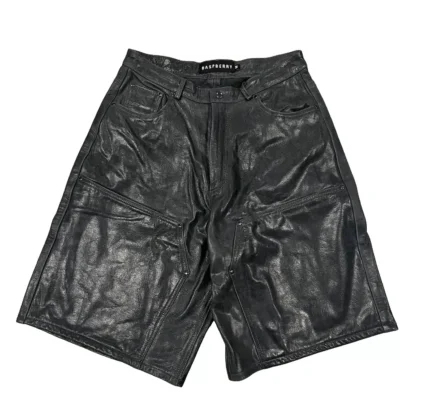 Raspberry Hills 'Black' Leather Shorts